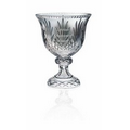 Hand Cut 24% Lead Crystal Bowl on Pedestal Base w/ Wheat Design (10")